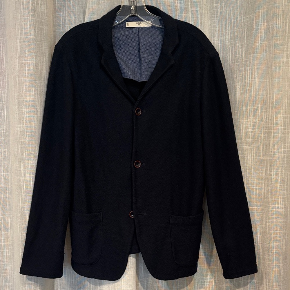 MNG Mango men Sweater coat with 3 Button Closure sz38 M